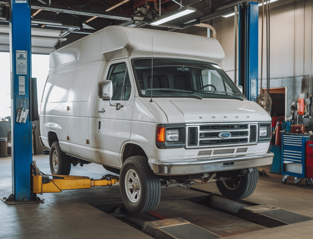 שיפוץ או החלפת גיר לפורד אקונוליין ארוך