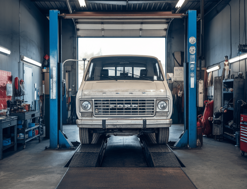 שיפוץ או החלפת גיר לפורד אקונוליין קצר