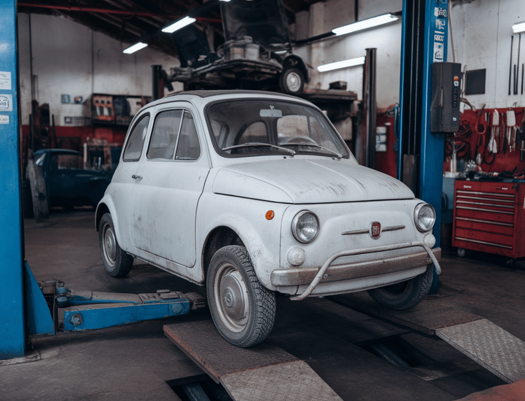 שיפוץ או החלפת גיר לפיאט 500